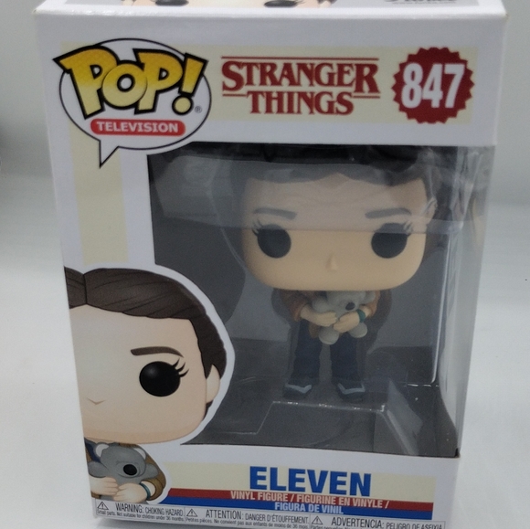 Funko POP! Stranger Things Eleven With Teddy Bear #847 Target Exclusive - Picture 1 of 6
